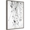 Hanging (Branches) by Rebecca Cozart 16-in. W x 23-in. H. Canvas Wall Art Print Framed in Grey